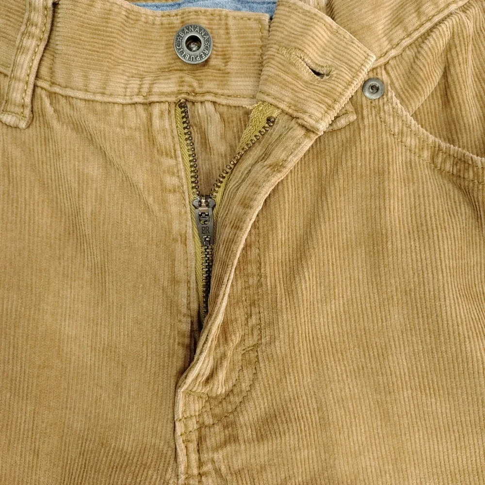 Banana Republic Mens Tan Brown Corduroy Straight Leg Five Pocket Pants 31x28.5